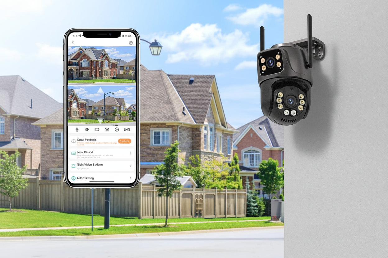 SMART 4k security Camera Outdoor AI Auto Camera CCTV Audio Video Surveillance