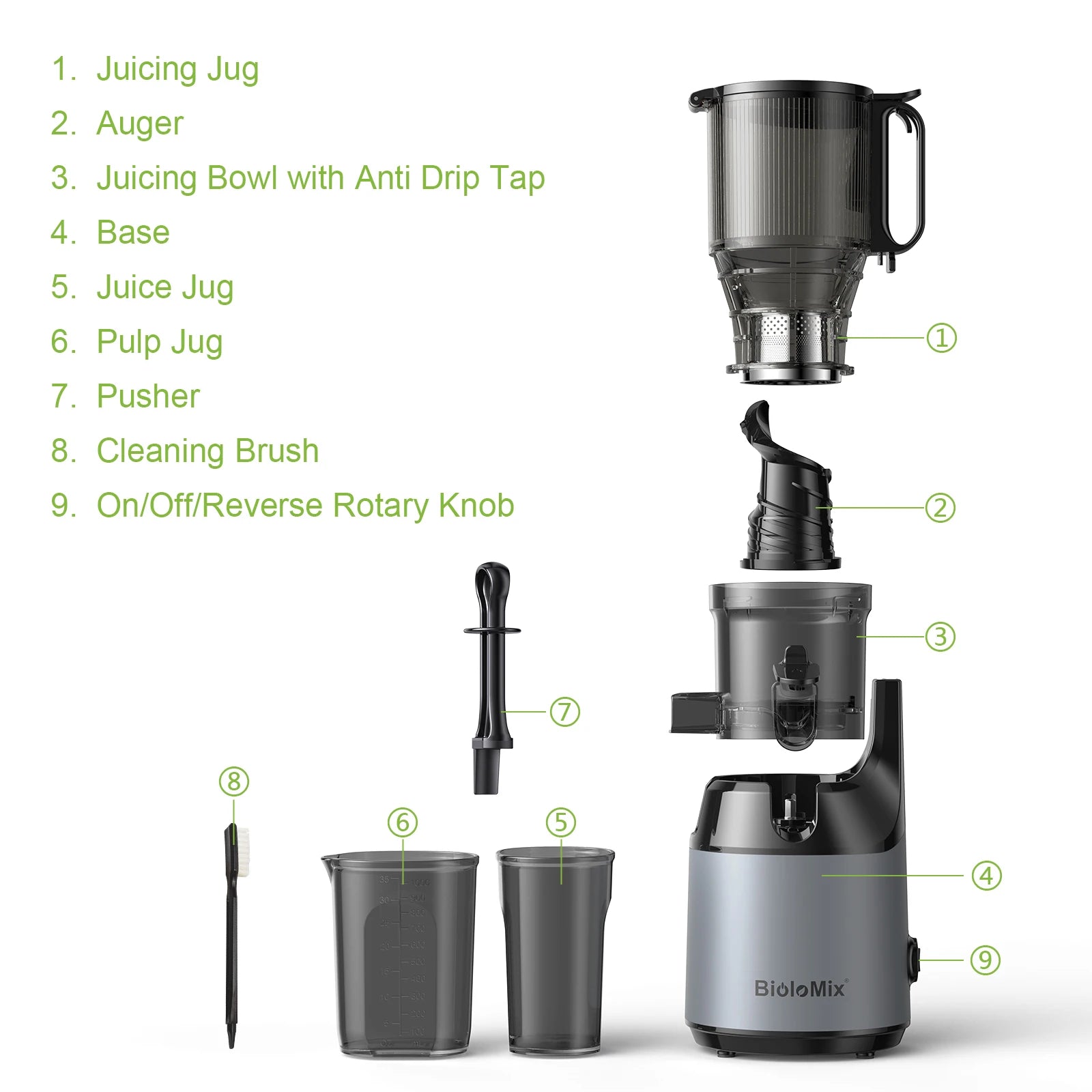 SMART BioloMix healthy Cold Press Juicer Fruits & Vegetables