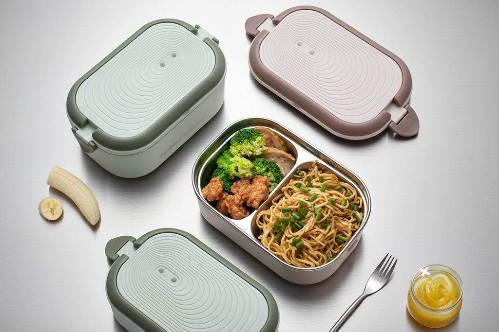 SMART 220V Electric Lunch Box Stainless Steel Portable.