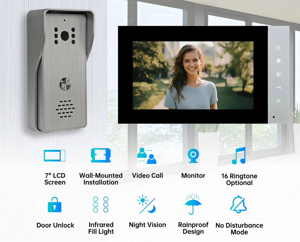 SMART Video Intercom WIFI Waterproof doorbell.
