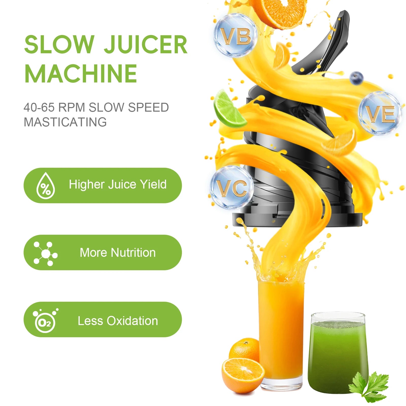 SMART BioloMix healthy Cold Press Juicer Fruits & Vegetables